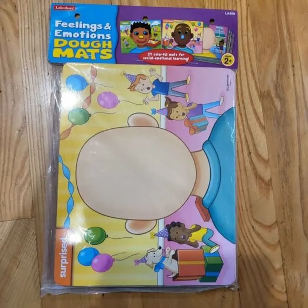 Lakeshore Feelings & Emotions Dough Mats set 24 mats modeling facial expressions